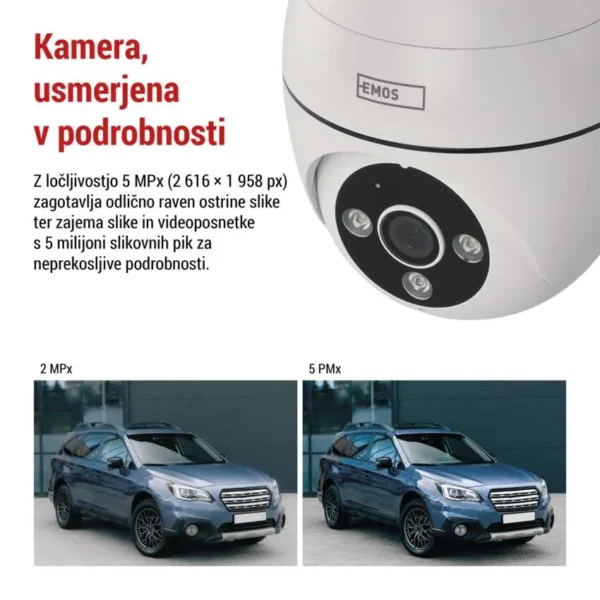 GoSmart Zunanja vrtljiva kamera IP-800 WASP, z WiFi, bela - Image 7